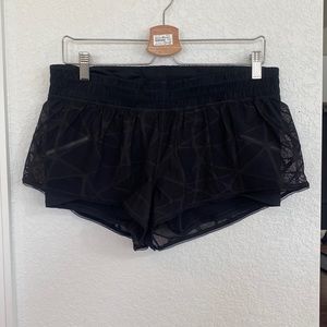 LULULEMON MESH OVERLAY SHORTS